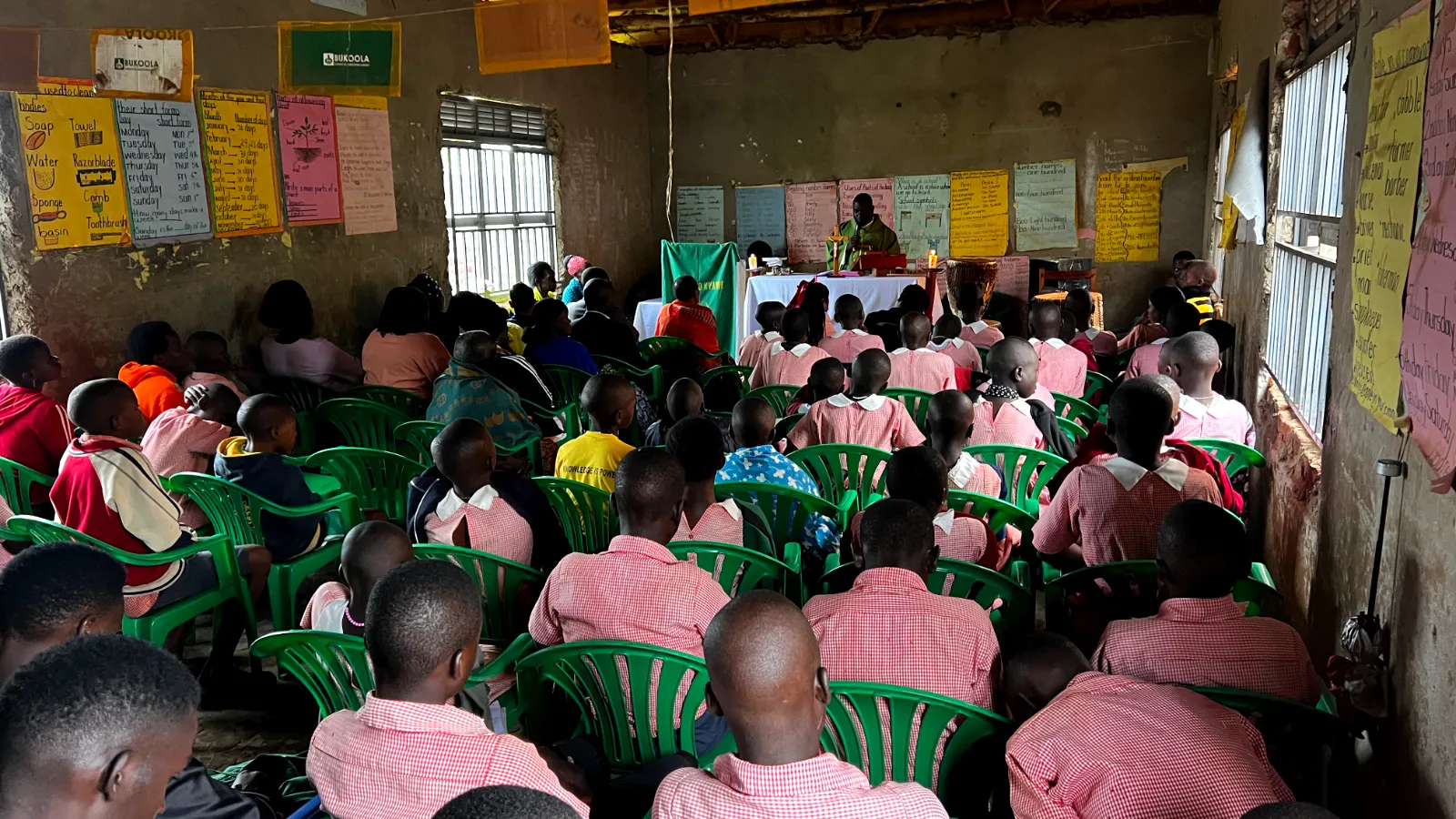 A full classroom